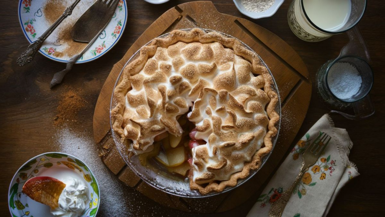 Rețetă prăjitură cu mere și bezea